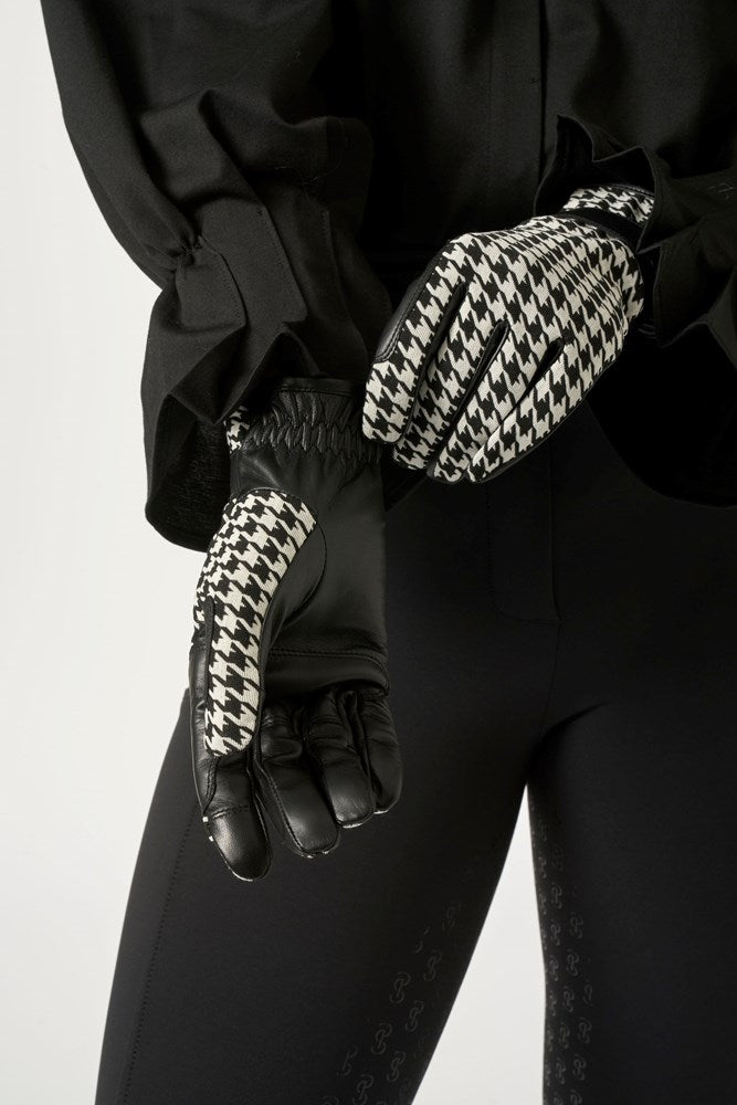 PS of Sweden Hannah Houndstooth Riding Gloves