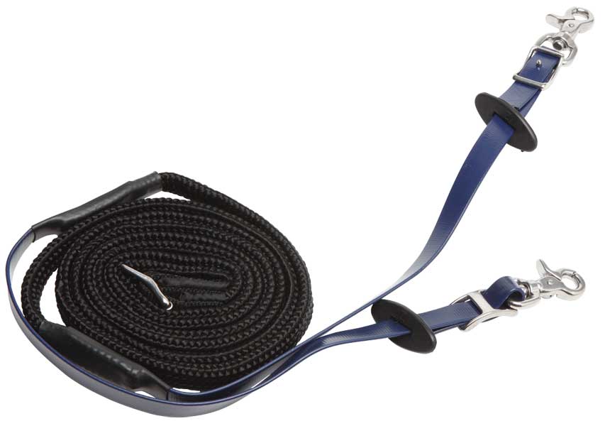 Zilco Woven Grip Endurance Reins Dark Blue