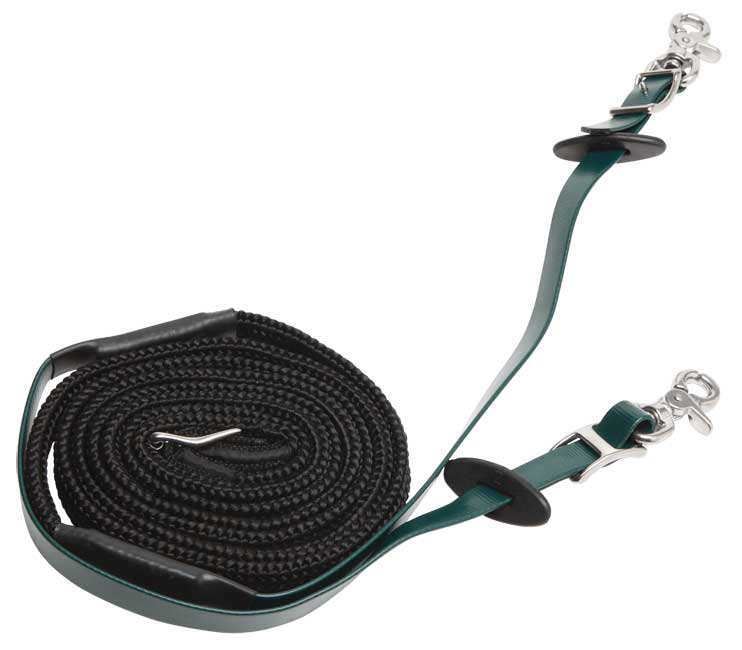 Zilco Woven Grip Endurance Reins Dark Green