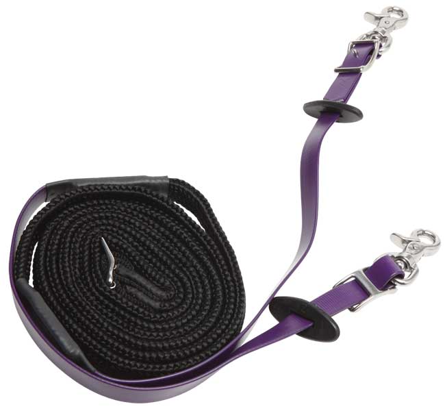Zilco Woven Grip Endurance Reins Purple