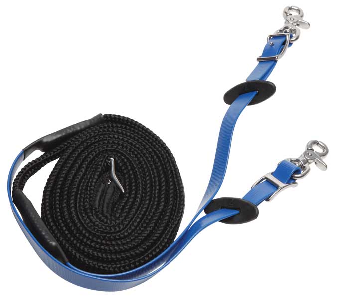 Zilco Woven Grip Endurance Reins Royal Blue