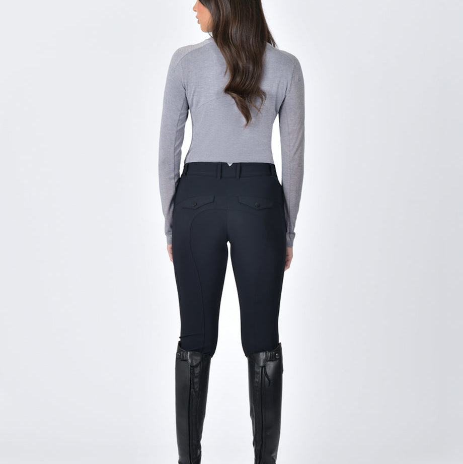 Navy/Mauve Wine Marle - back