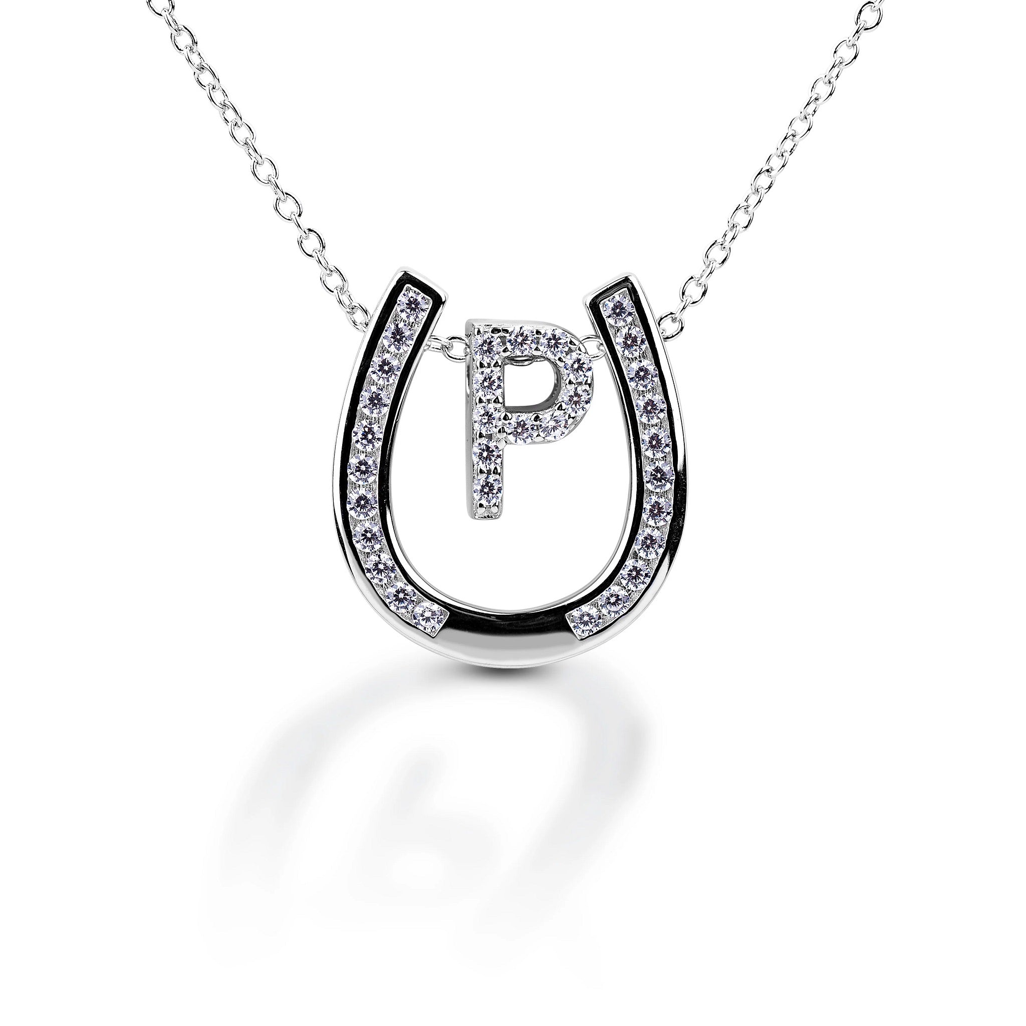 Kelly Herd Personalised Initial Horseshoe Necklace
