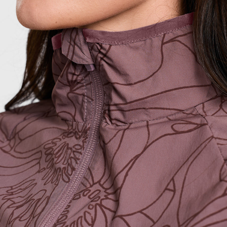 Mauve Wine/In Bloom - zip detail