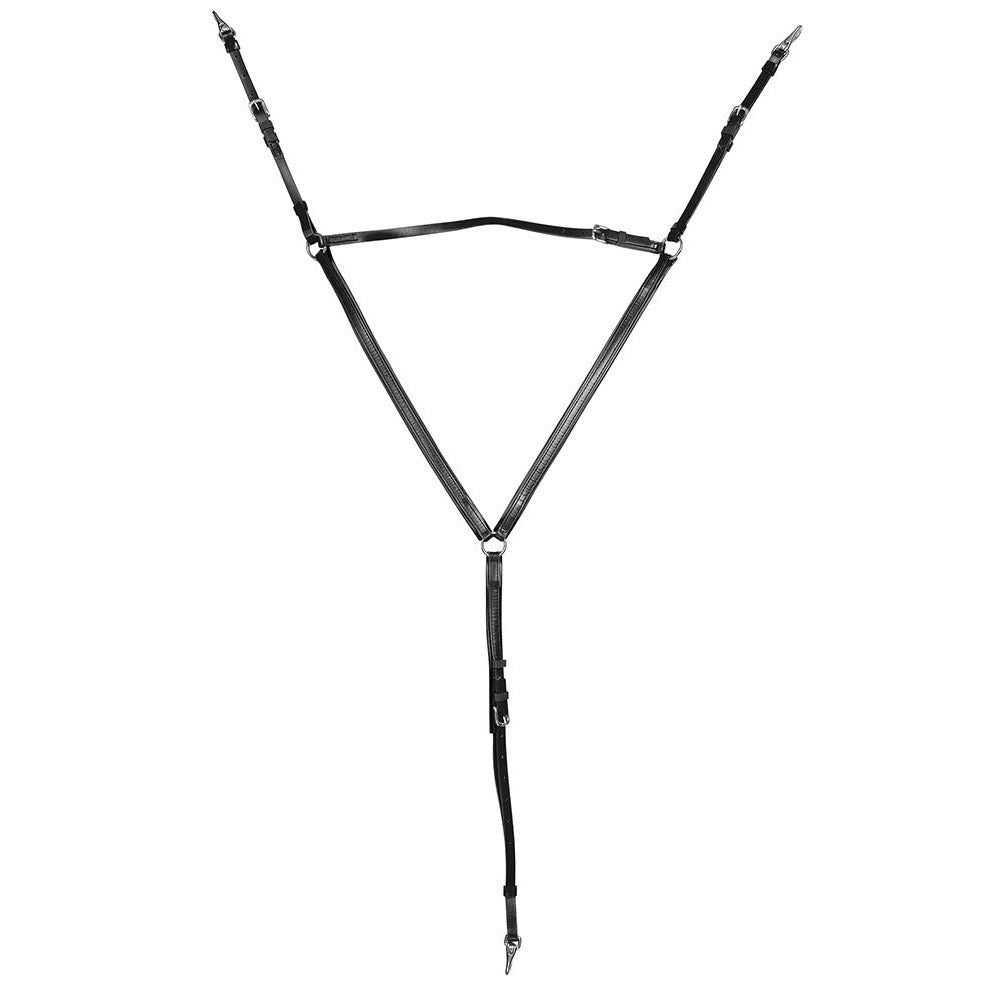 Zilco Buxton Breastplate Black/Black Cob