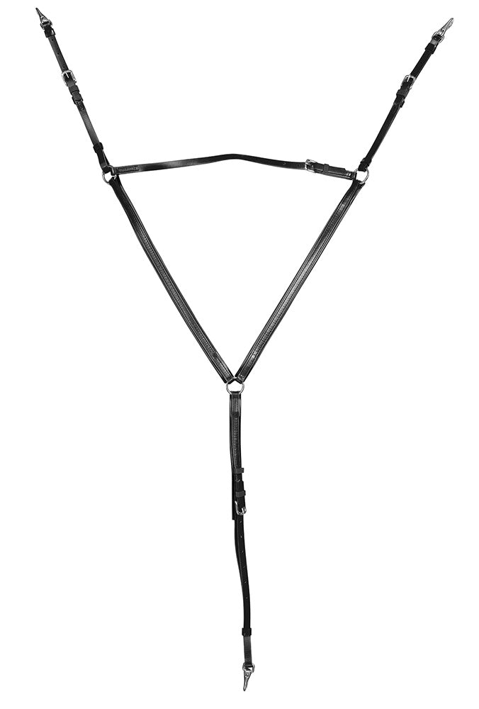 Zilco Buxton Breastplate Black/Black Cob