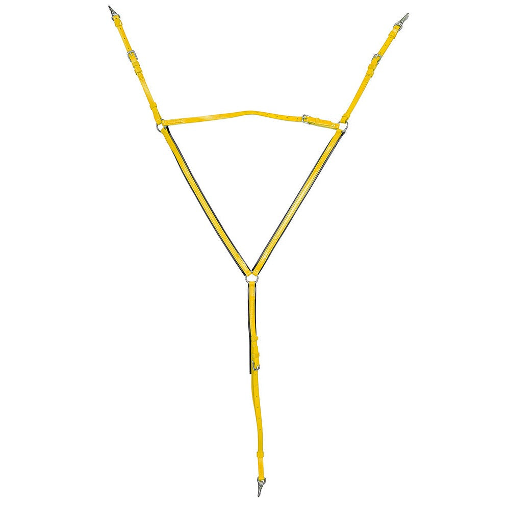 Zilco Buxton Breastplate Black/Yellow Cob