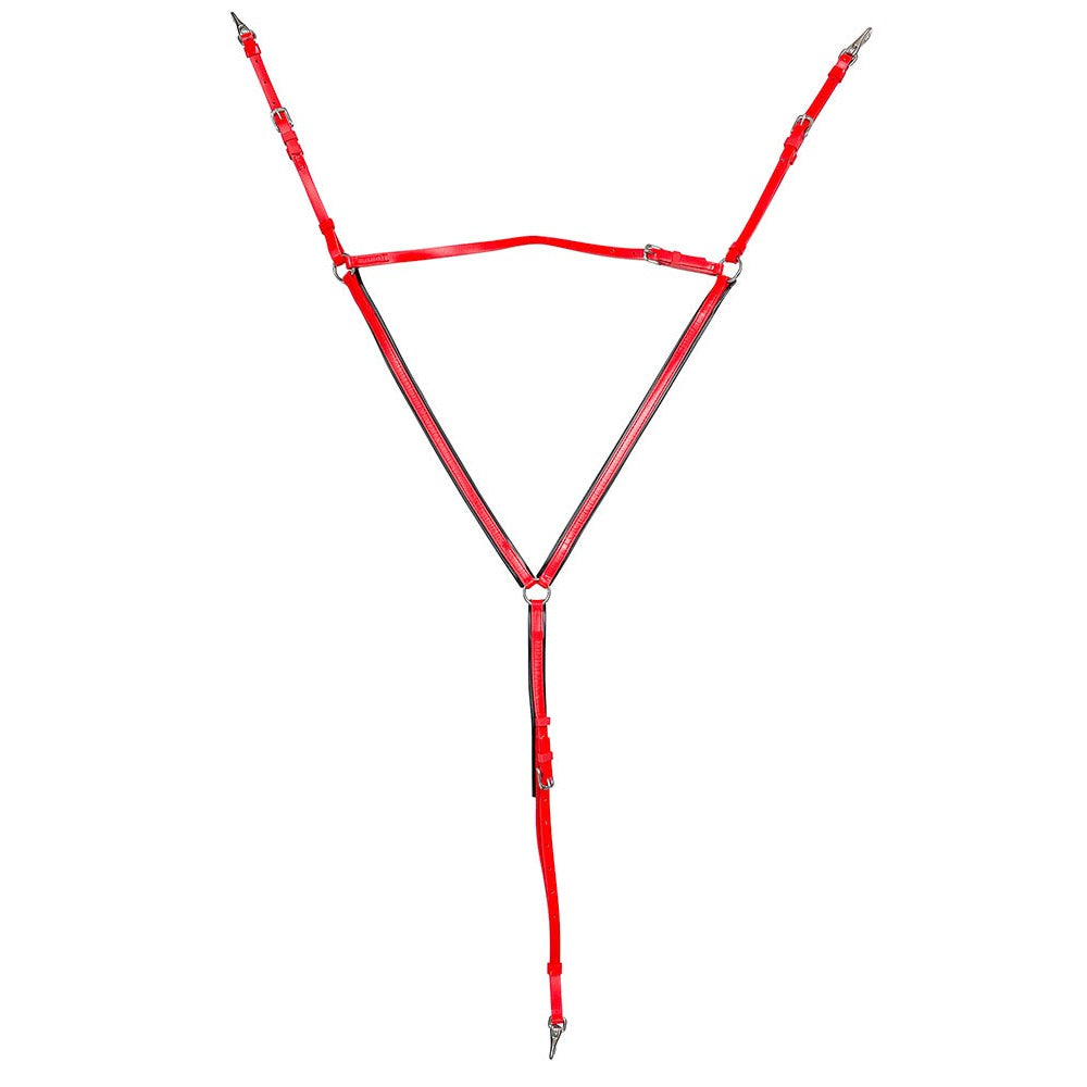 Zilco Buxton Breastplate Black/Red Cob