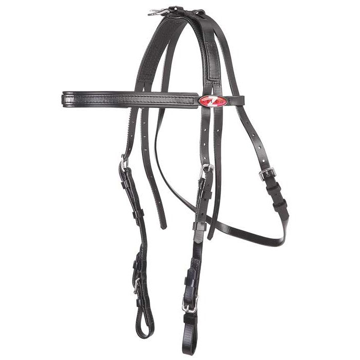 Zilco Extended Throat Harness Bridle Black