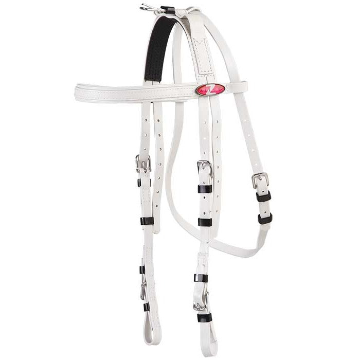 Zilco Extended Throat Harness Bridle White