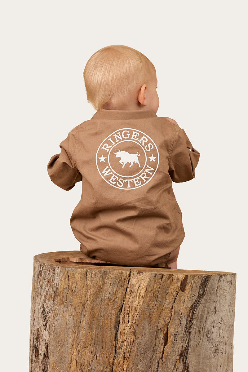 Ringers Western Howdy Tot Babies LS Workshirt Romper