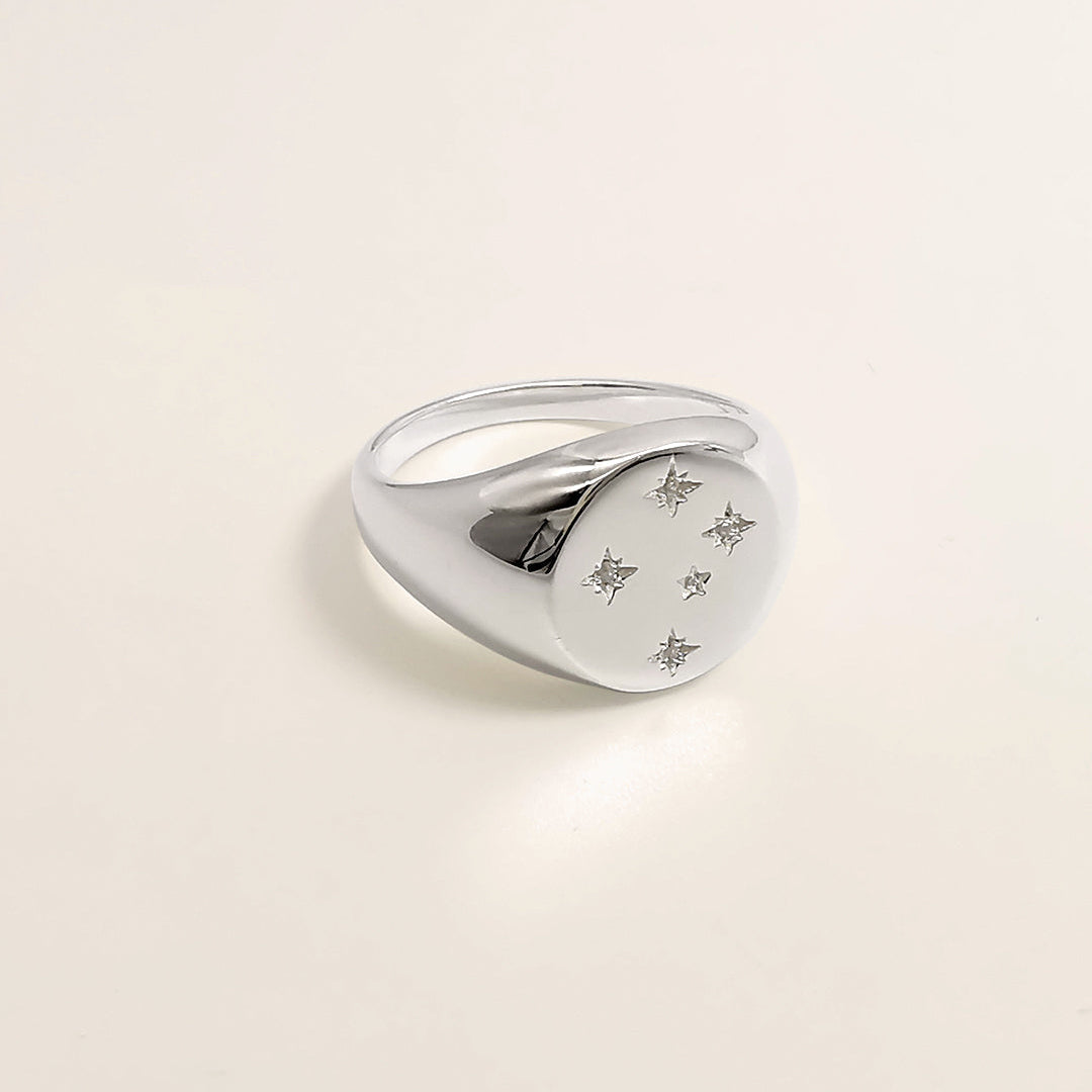 Whistle & Pop Starkeeper Southern Cross Signet Ring