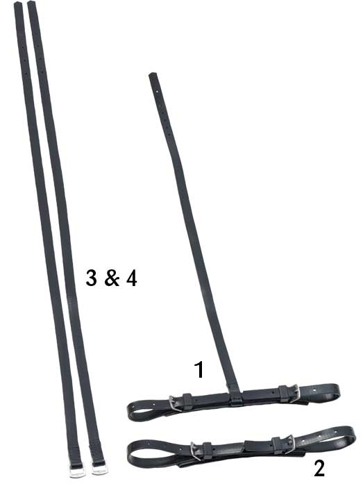 Zilco Overcheck Straps Black