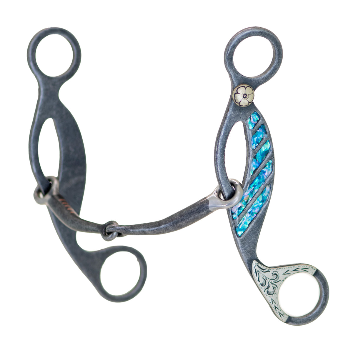 Zilco Turquoise Smooth Snaffle Gag Bit 13cm