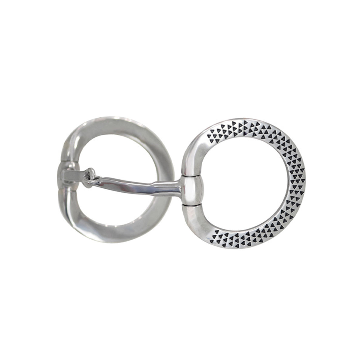 Zilco Black Rasp Eggbutt Snaffle Bit