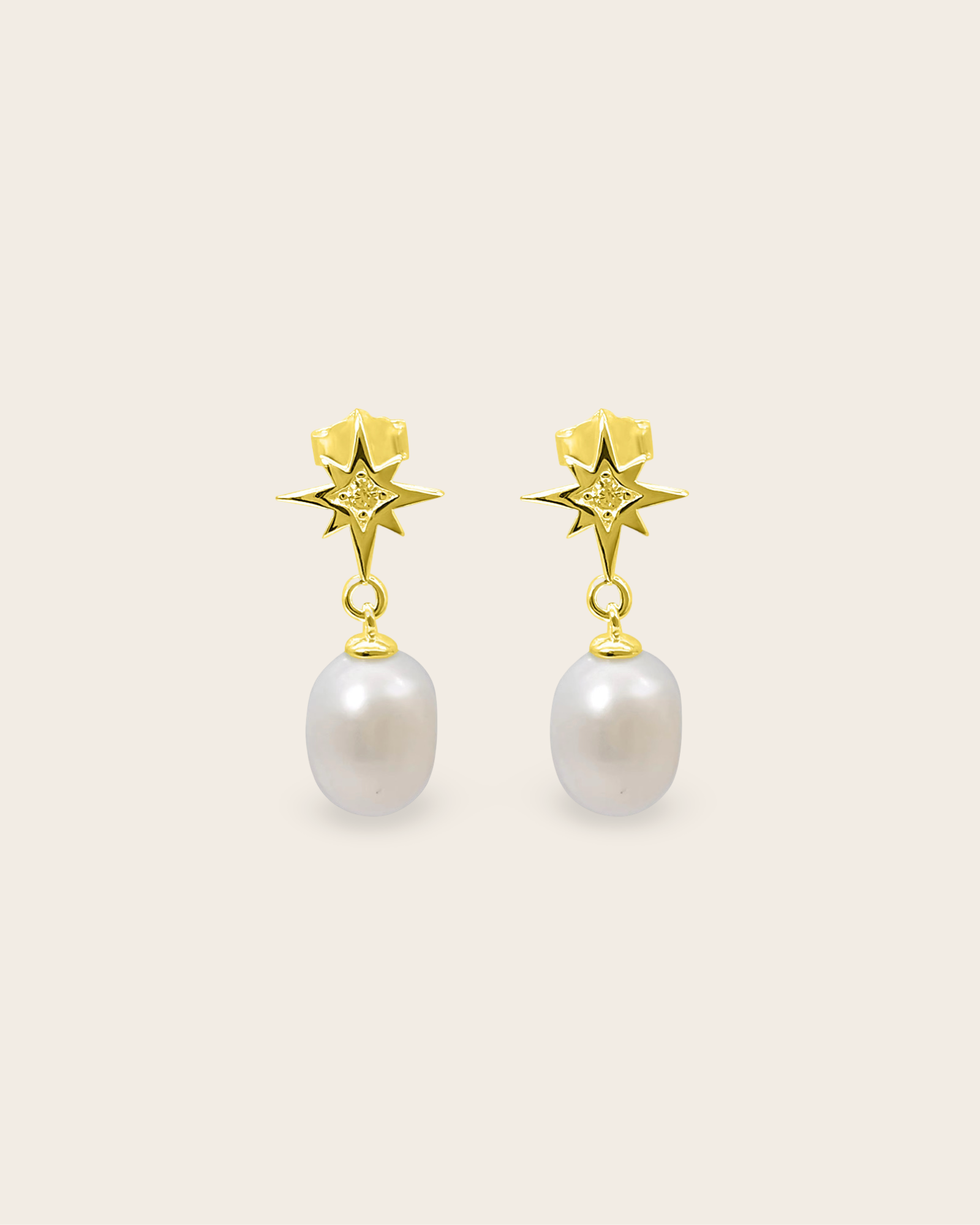 Whistle & Pop Starkeeper Southern Star Pearl Drop Earrings