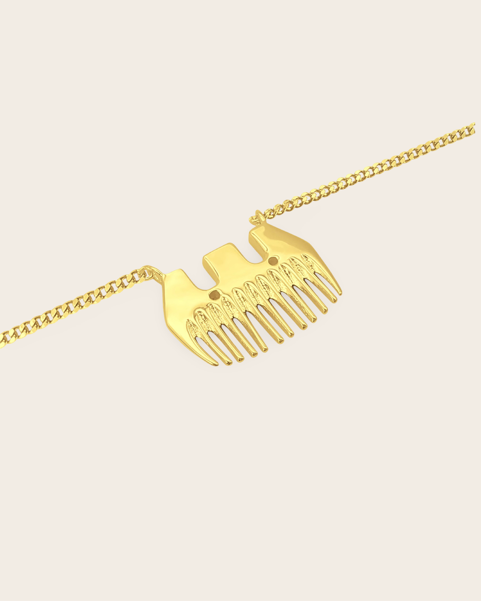 Whistle & Pop Heritage Wool Comb Necklace