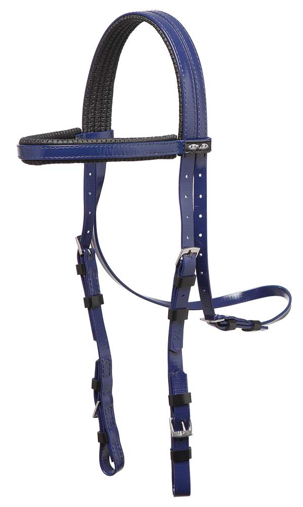 Zilco Padded Bridle Headpiece Dark Blue
