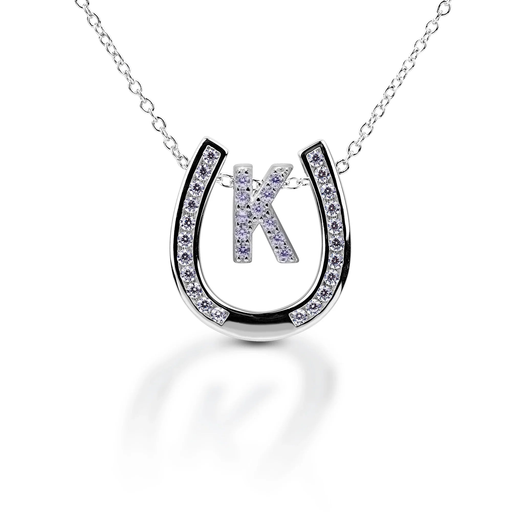 Kelly Herd Personalised Initial Horseshoe Necklace