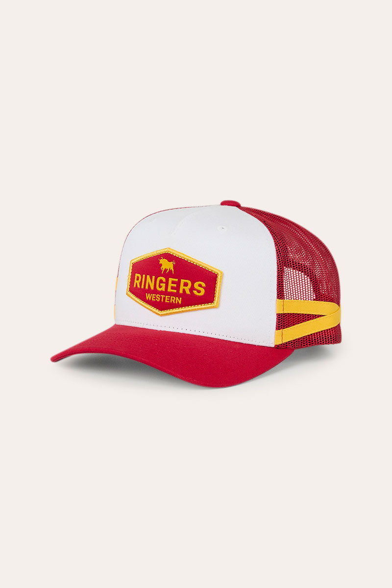 Ringers Western Cunningham Kids Trucker Cap - Red/Yellow