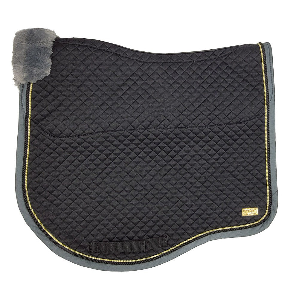 Zilco Estate Fleece Dressage Saddlecloth Black/Grey