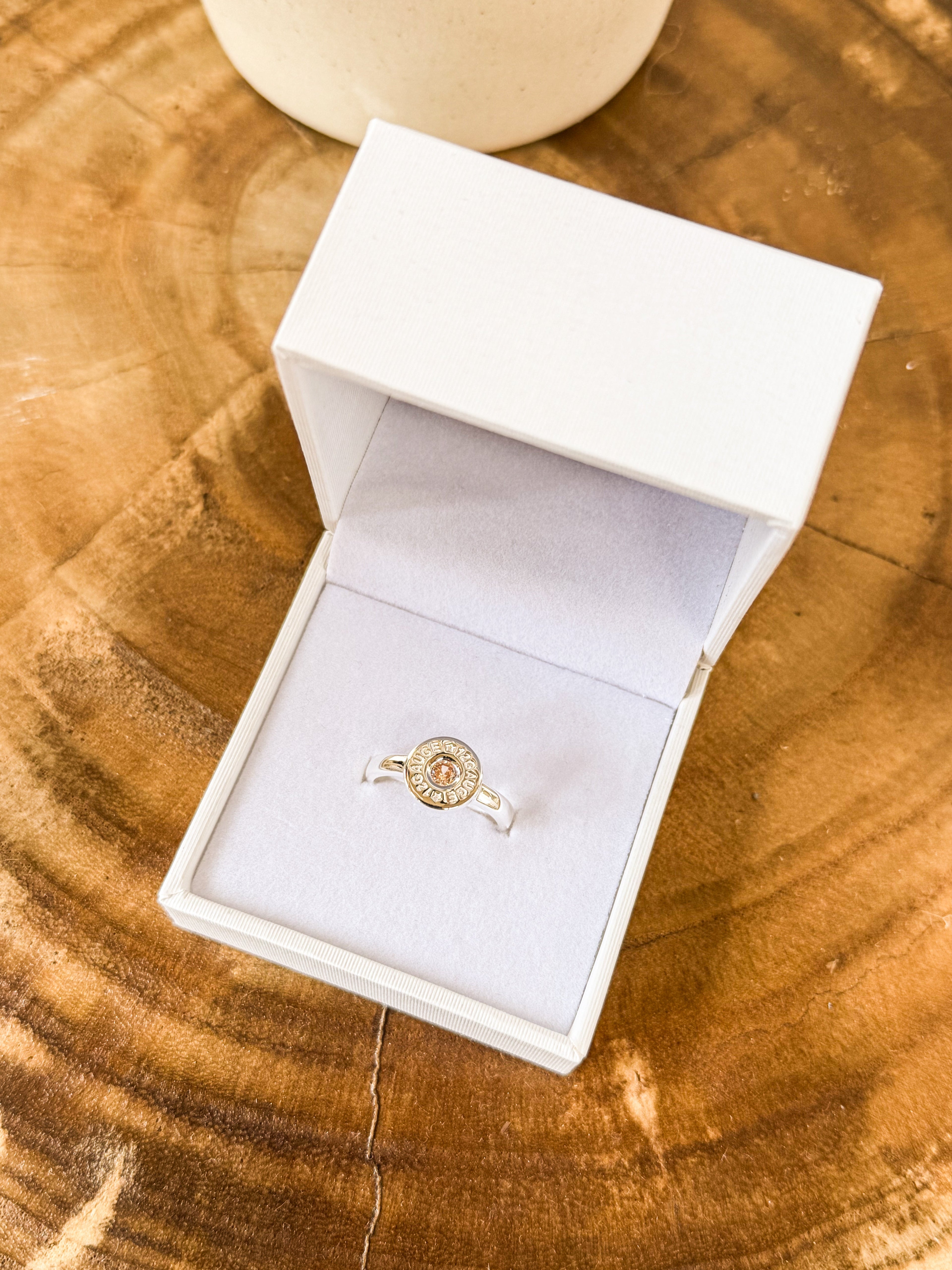 Whistle & Pop Heritage 12 Gauge Ring Champagne