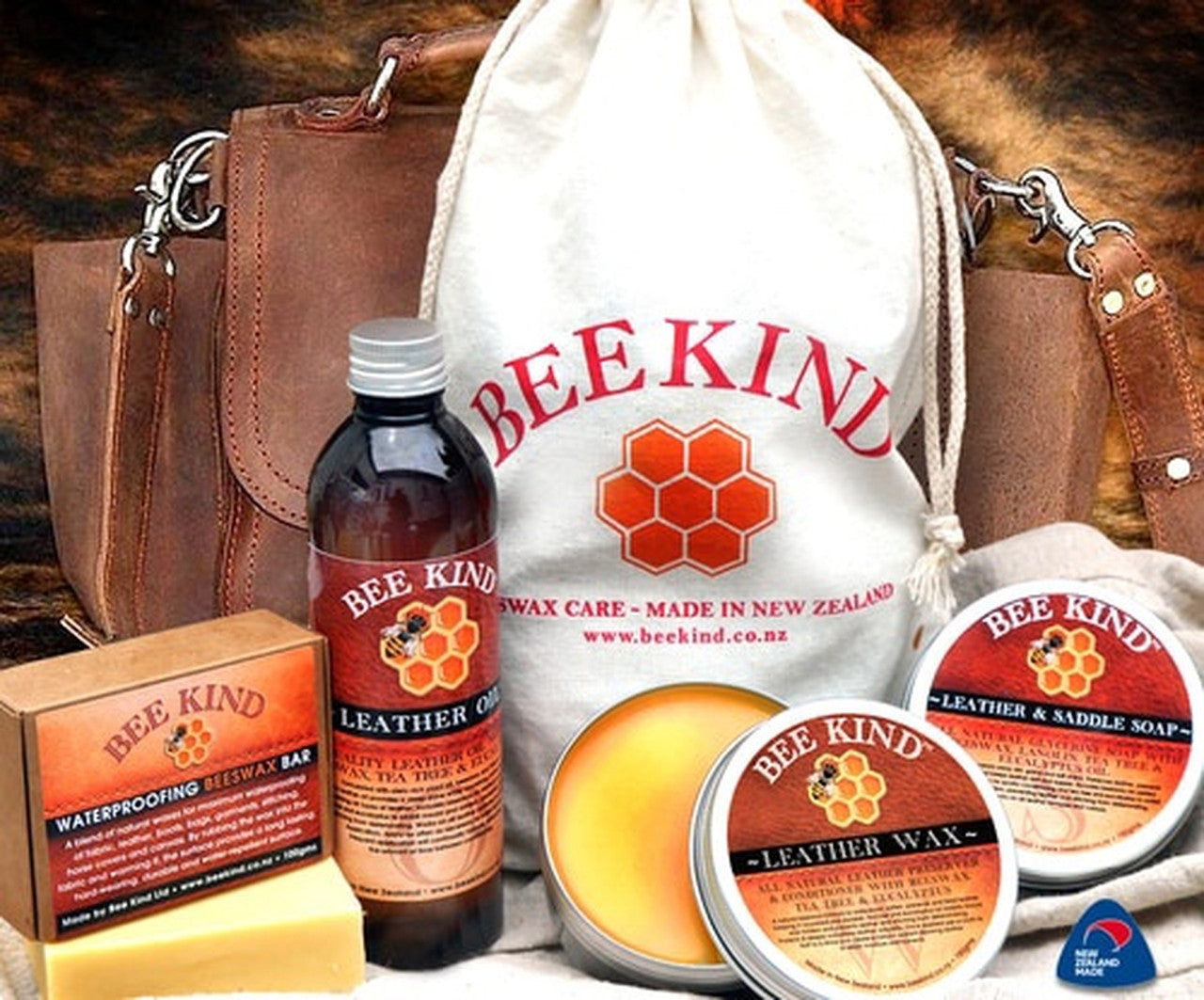 Bee Kind™- Beeswax Leather Care Kit