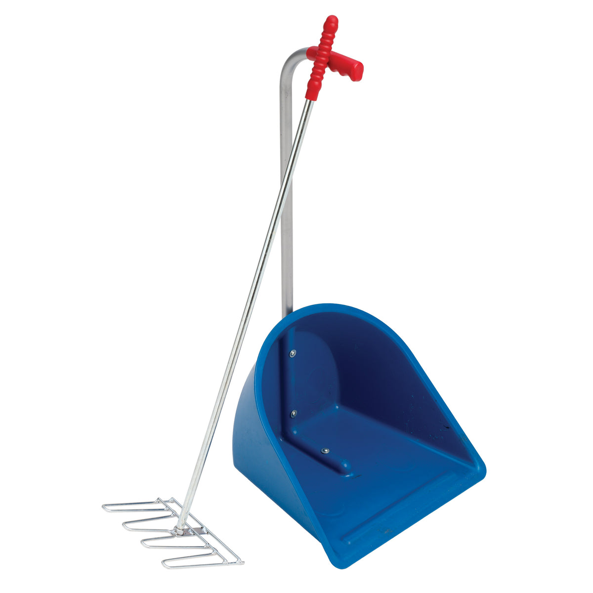 Zilco Long Handle Pooper Scoop and Rake Royal Blue