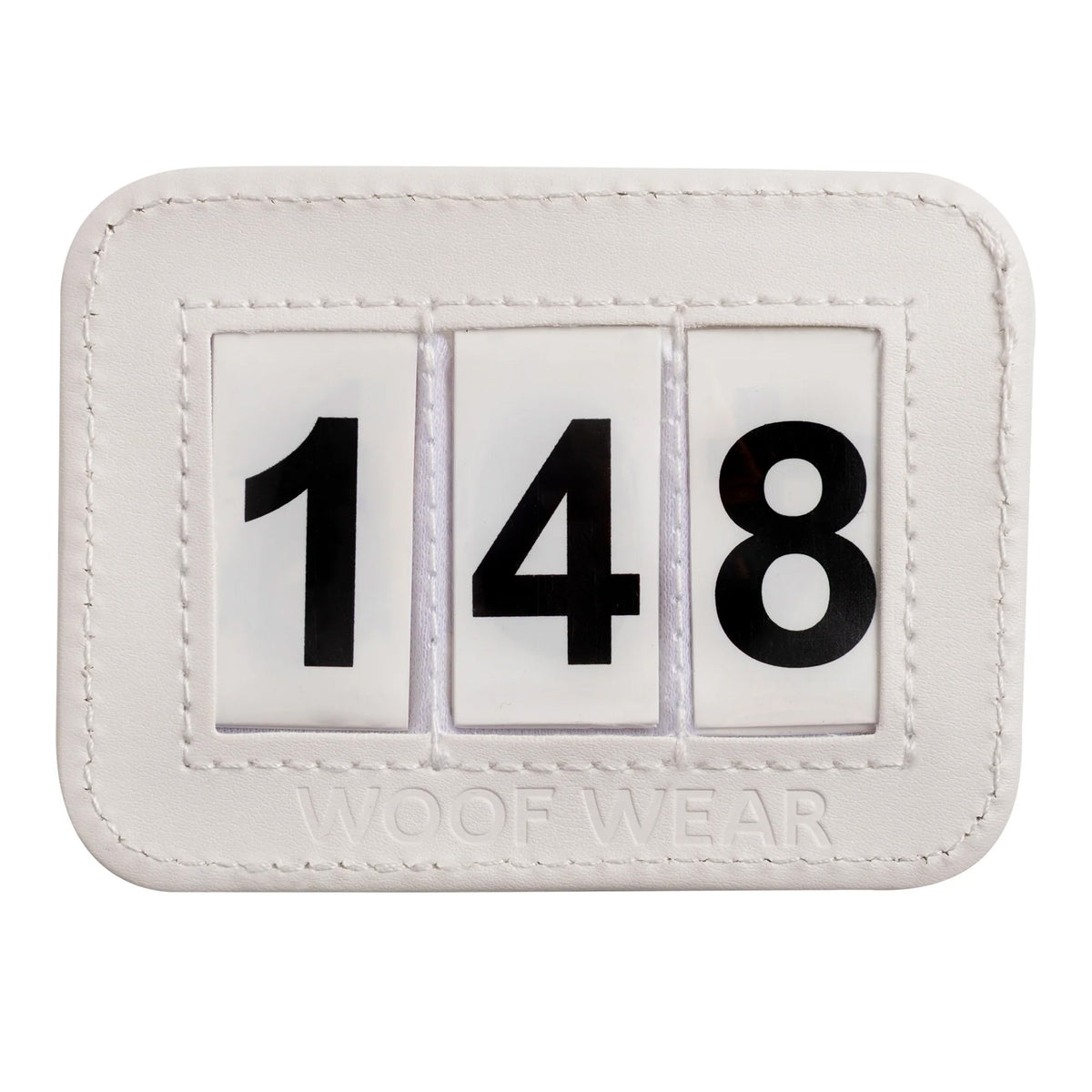 Woof Wear Bridle Number Holder White