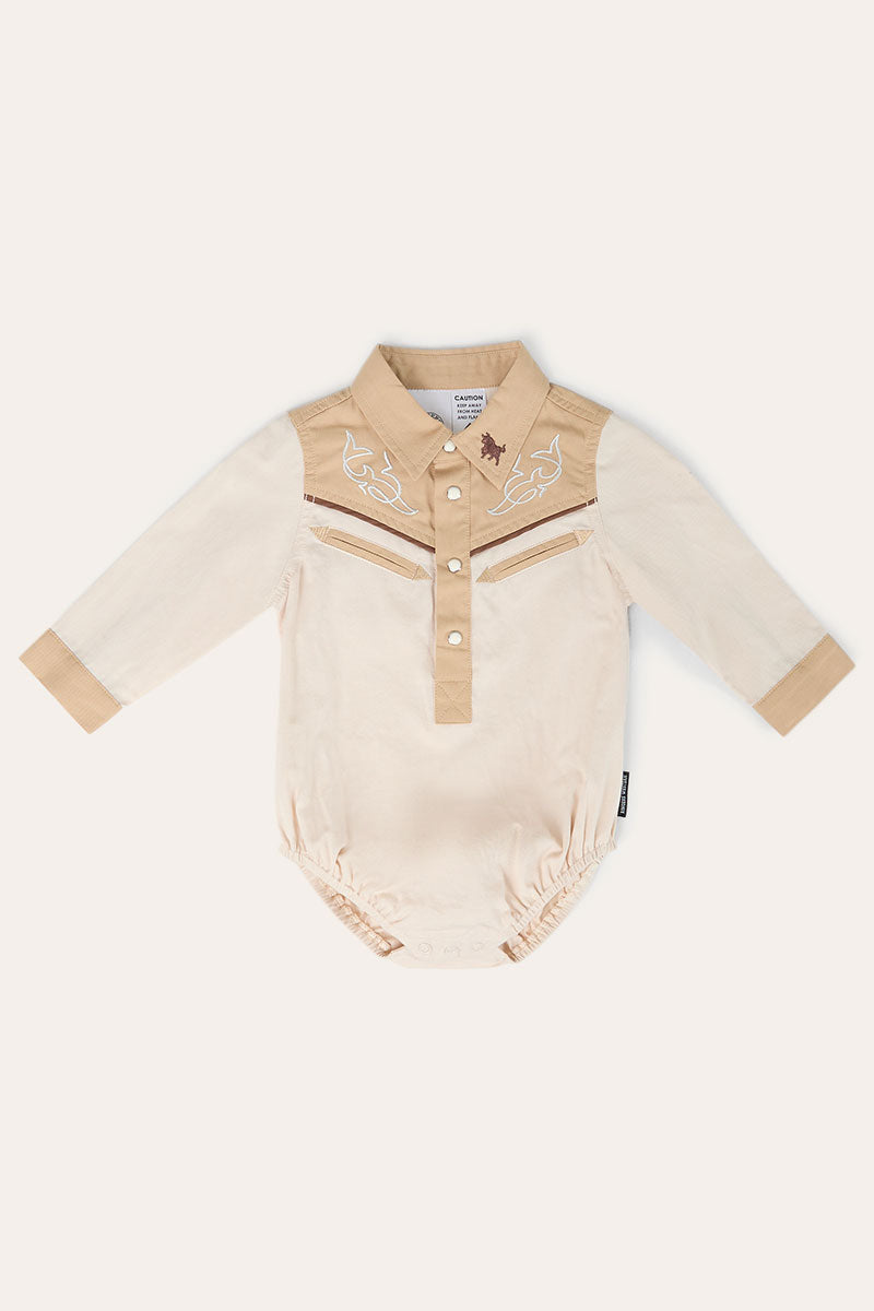 Ringers Western Beau Babies Boys Western Shirt Romper