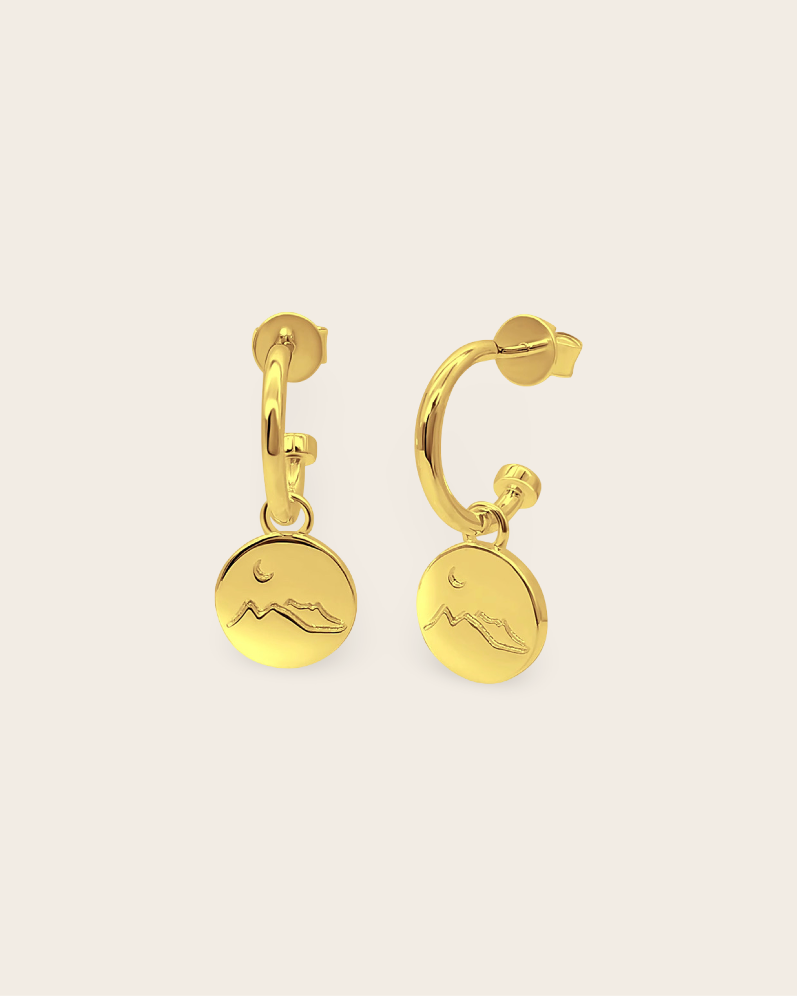 Whistle & Pop Starkeeper Moon Mountains Hoops