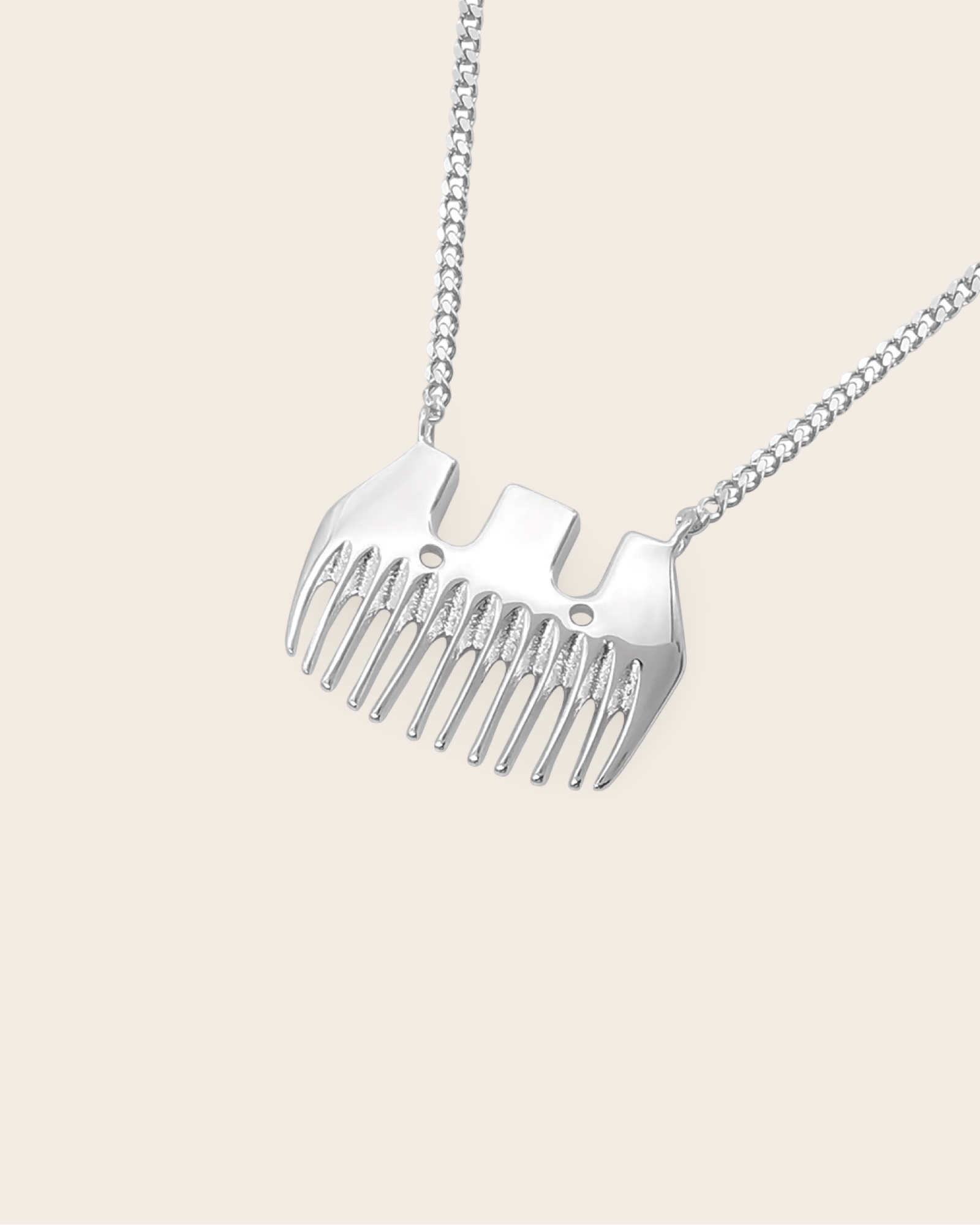 Whistle & Pop Heritage Wool Comb Necklace