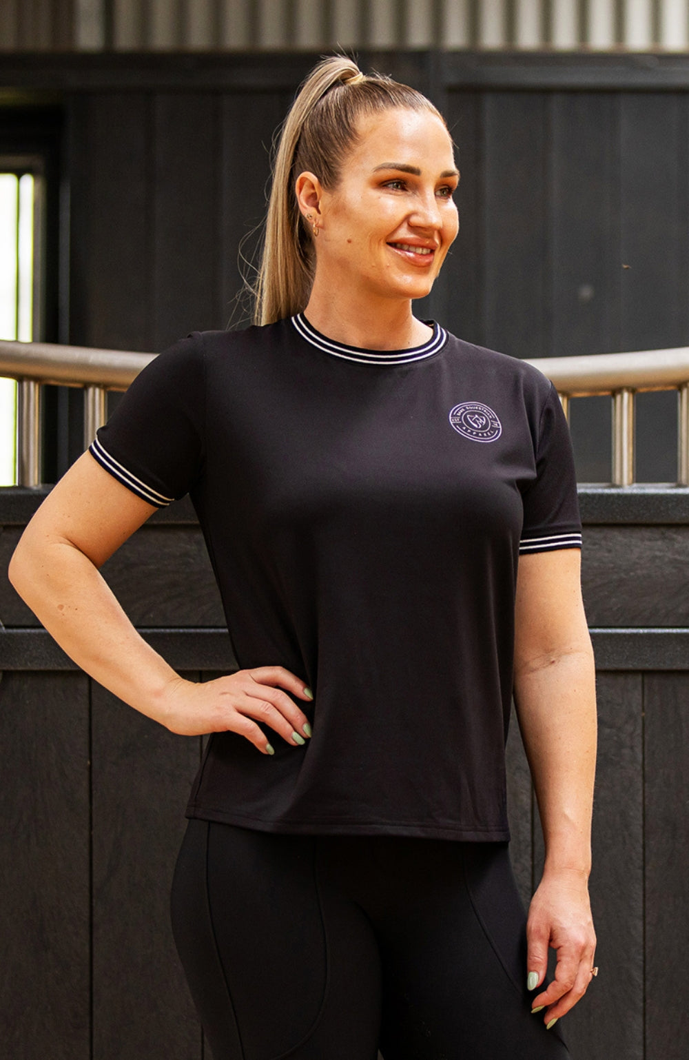 BARE Equestrian Active Mesh Tee