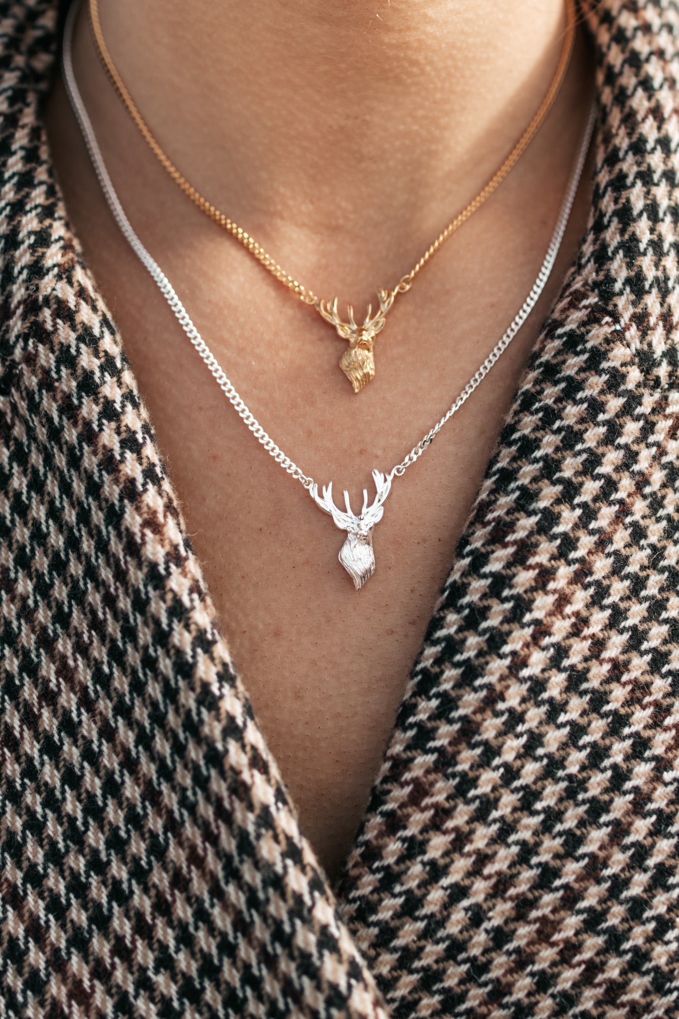 Whistle & Pop Heritage Prince George Stag Necklace