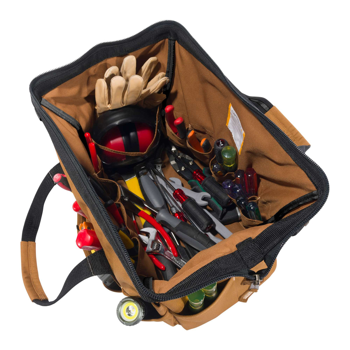 Carhartt 16-inch 30 Pocket Tool Bag - Carhartt Brown