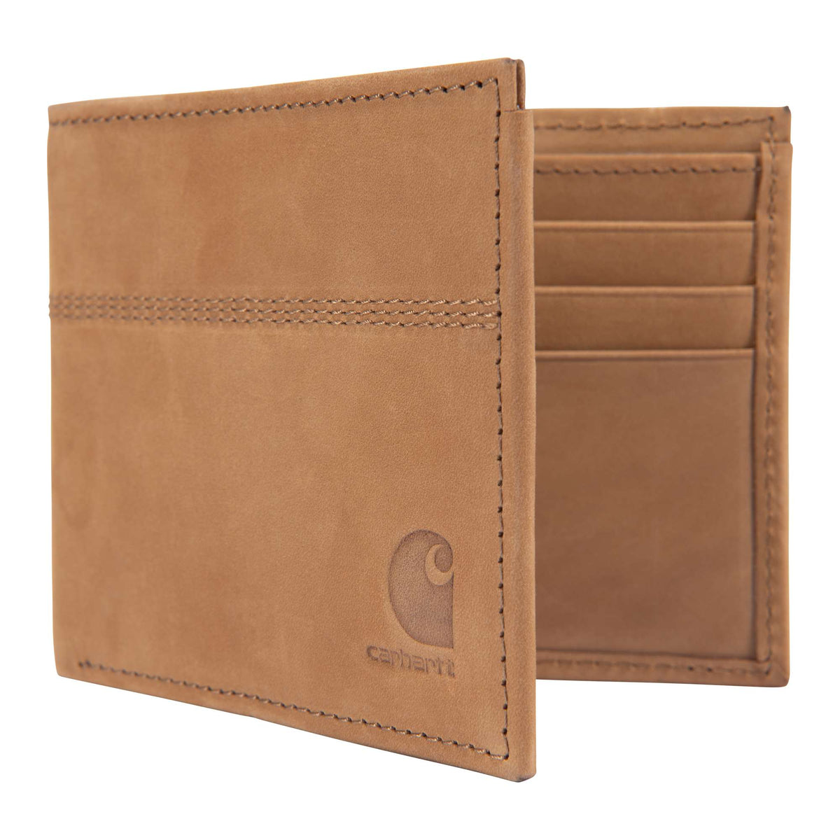 Carhartt Saddle Leather Bifold Wallet - Carhartt Brown