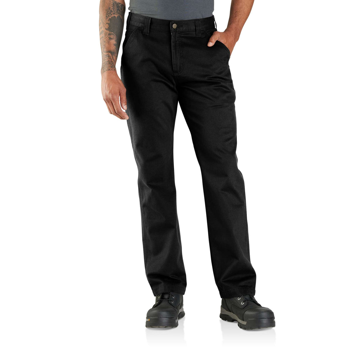 Carhartt Relaxed Fit Twill Work Pants - Black