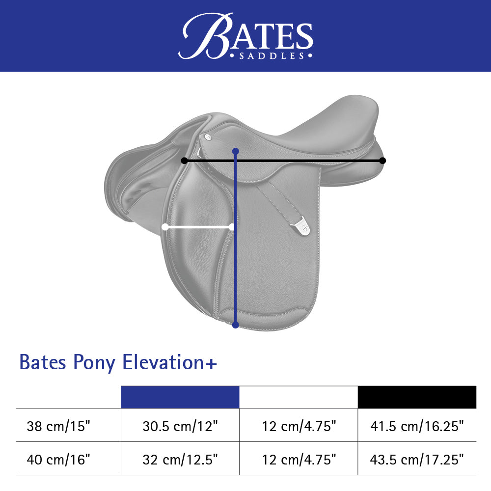 Bates Elevation Pony Jump Saddle