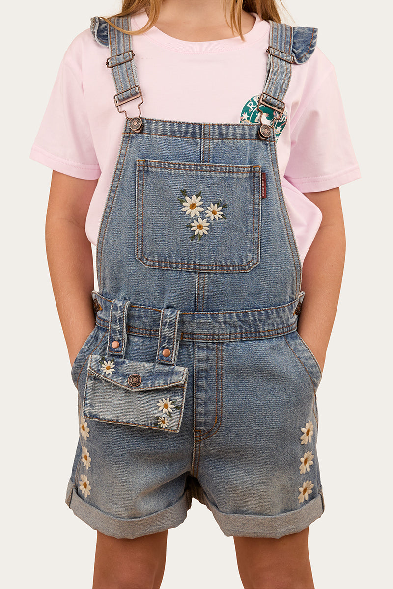 Ringers Western Bessie Kids Denim Short Overall