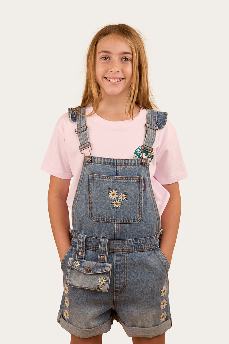 Ringers Western Bessie Kids Denim Short Overall