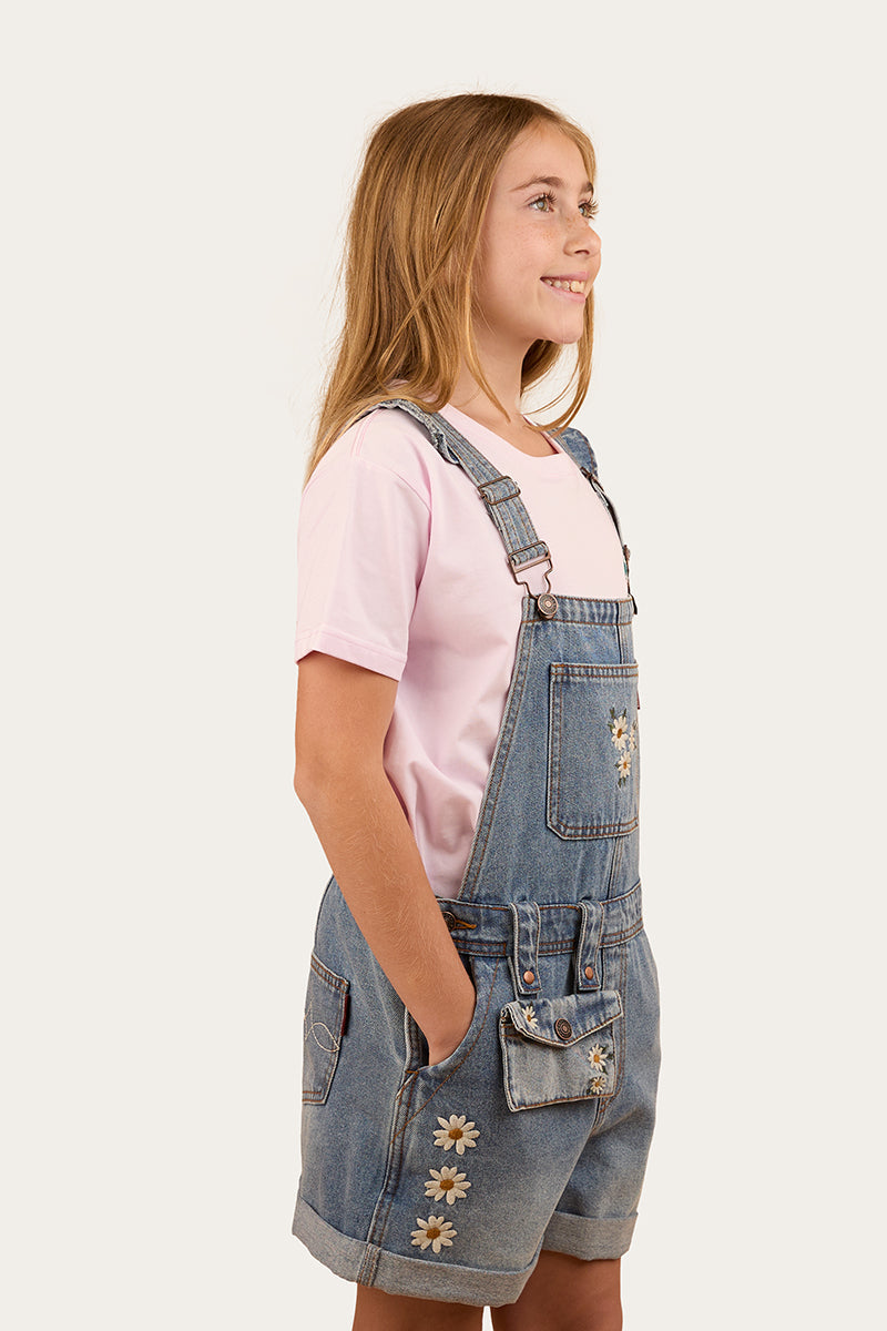 Ringers Western Bessie Kids Denim Short Overall