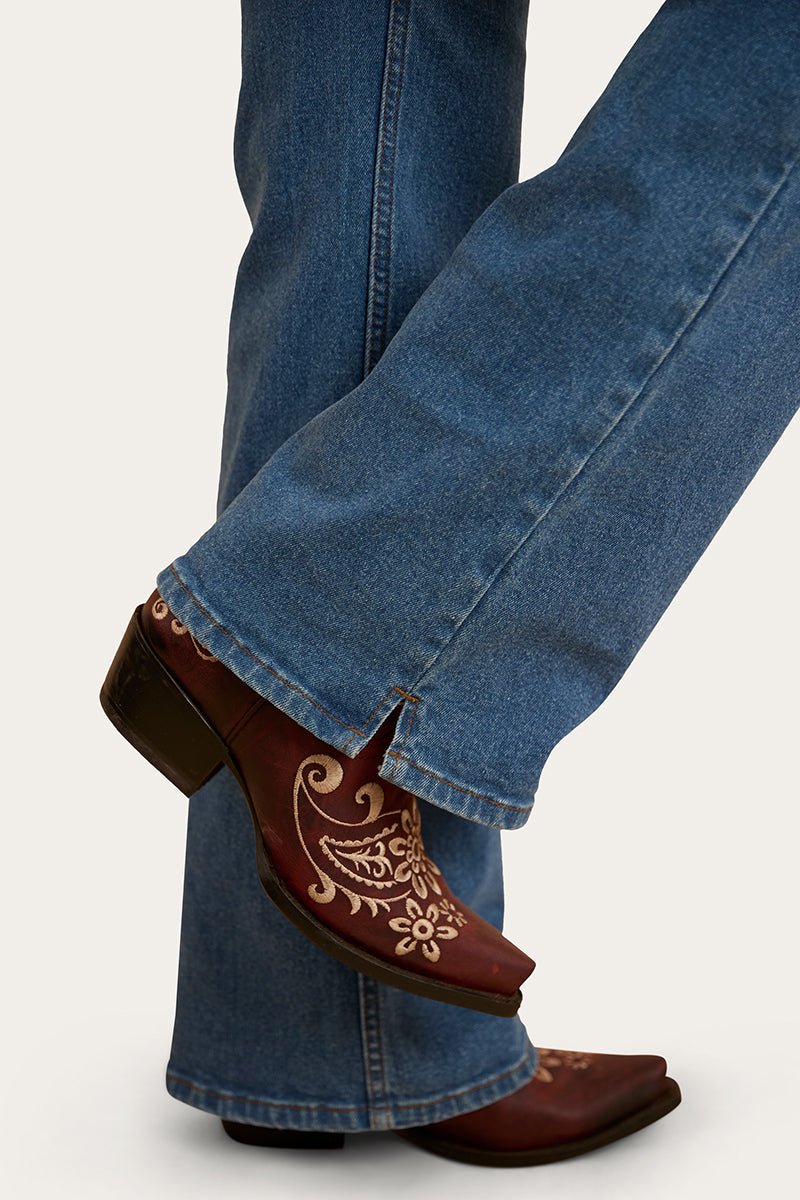 Ringers Western Betsy Womens High Rise Bootleg Jean