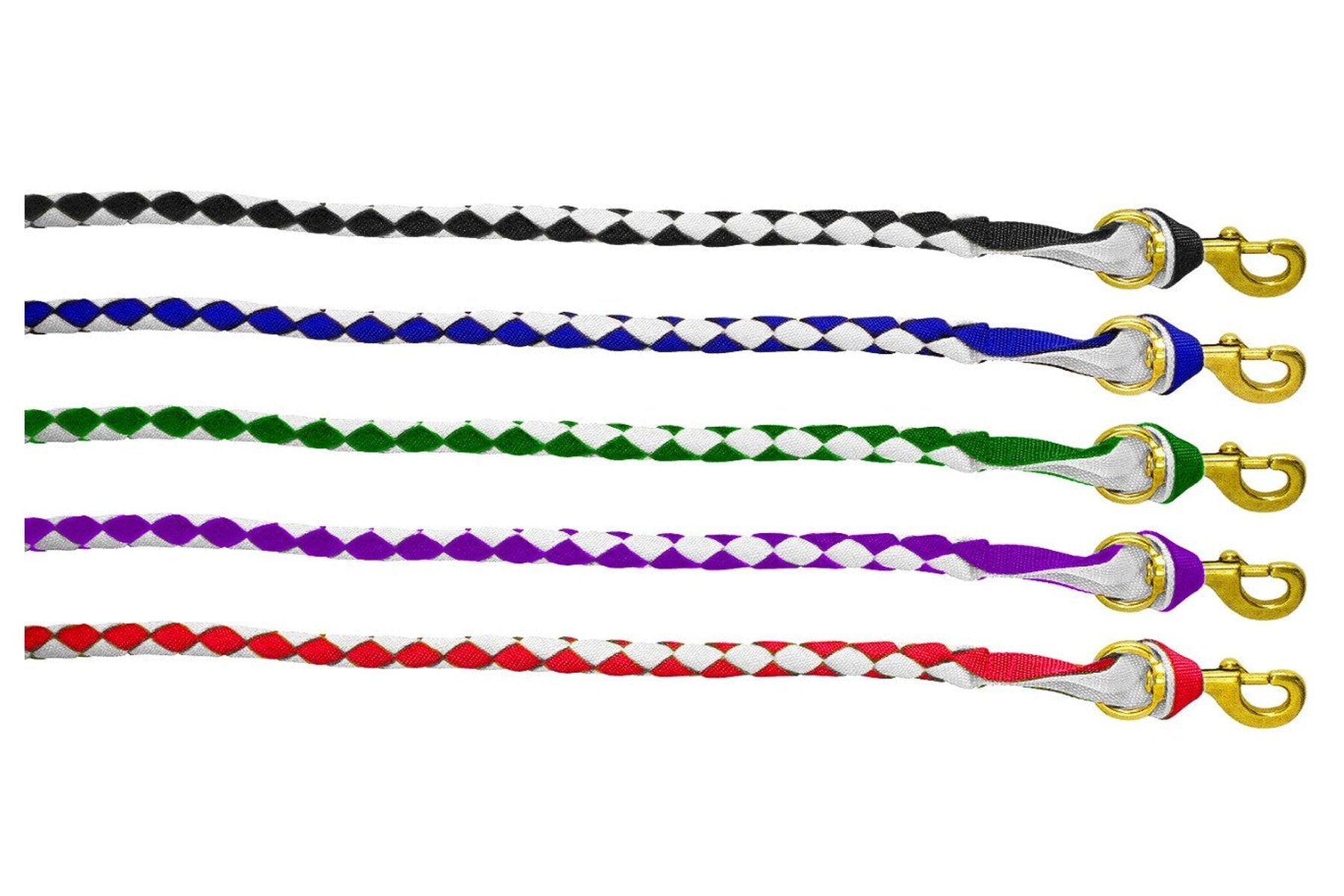 Blue Tag Two Tone Plaited Lead Rope