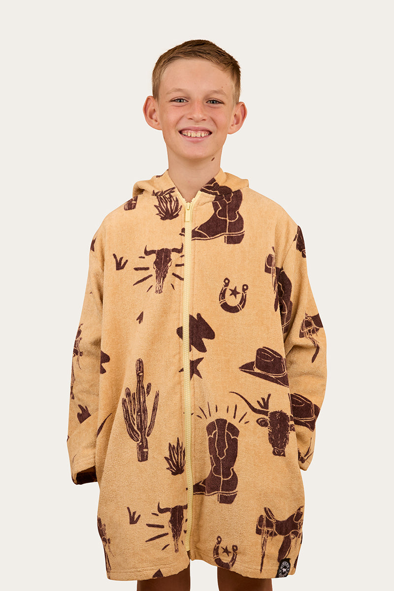 Ringers Western Boot Scootin Kids Zip Through Towel