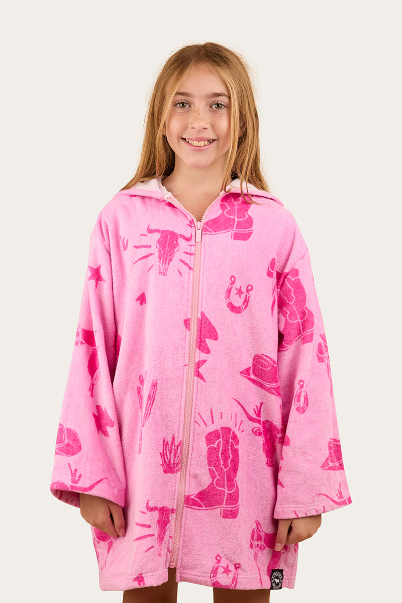 Ringers Western Boot Scootin Kids Zip Through Towel