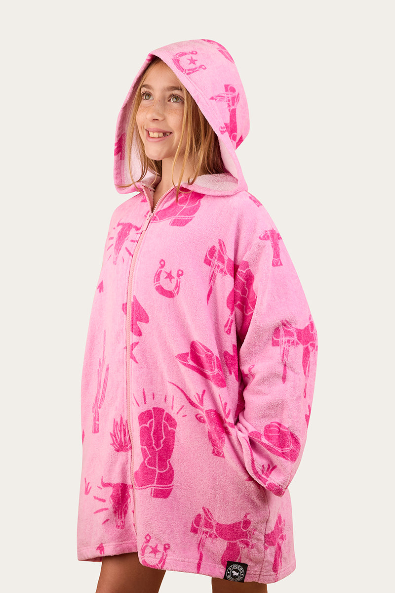 Ringers Western Boot Scootin Kids Zip Through Towel