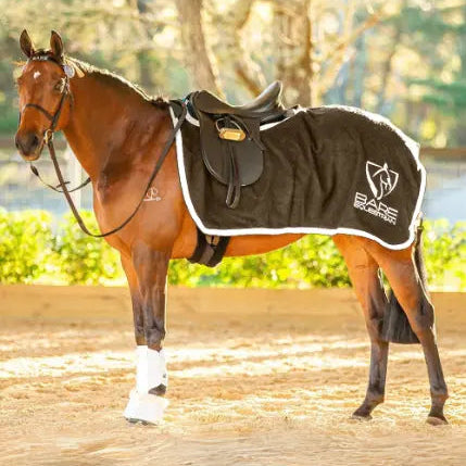 BARE Equestrian Bespoke Australian Made Woollen Quarter Sheet - Brown