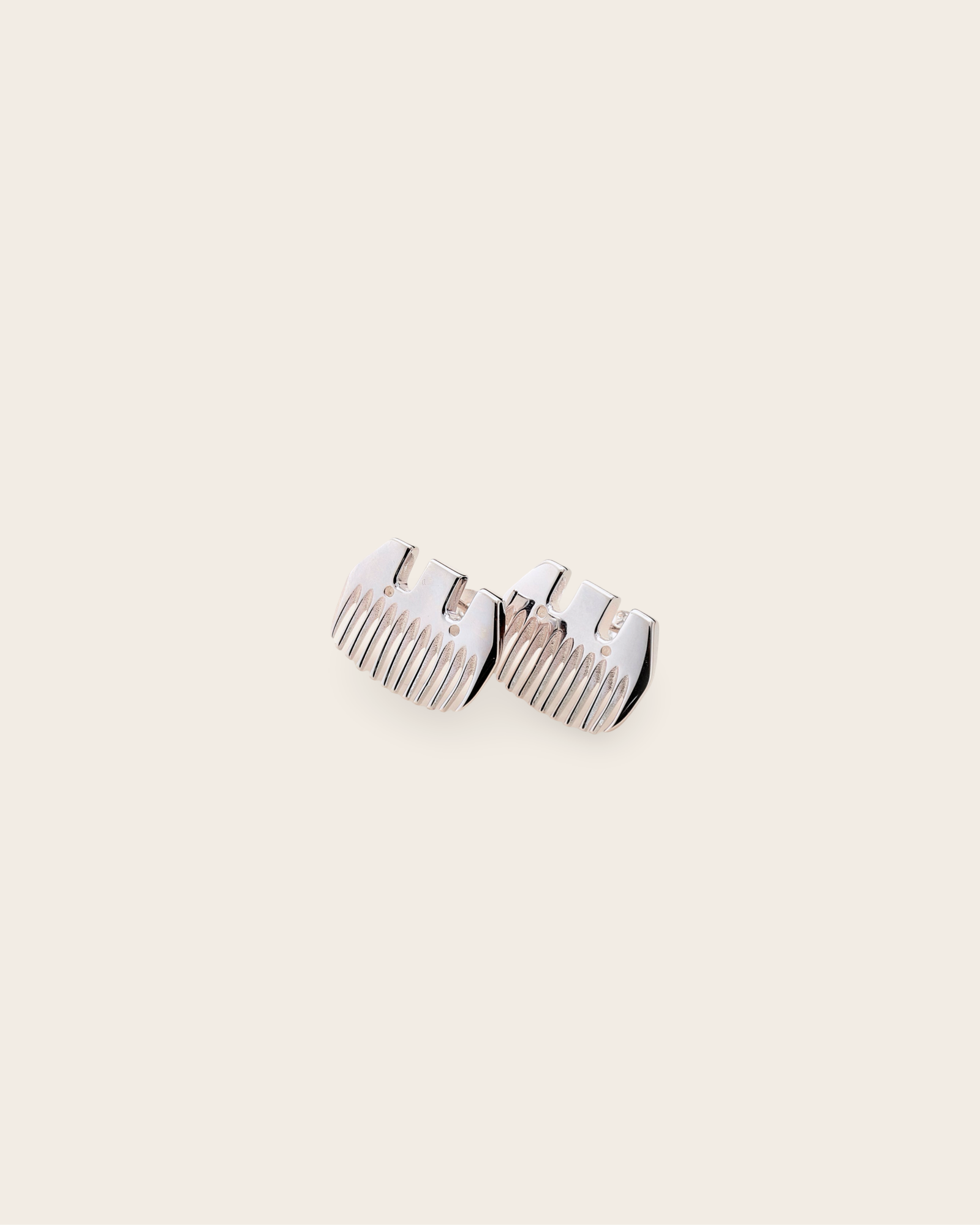Whistle & Pop Heritage Wool Comb Studs