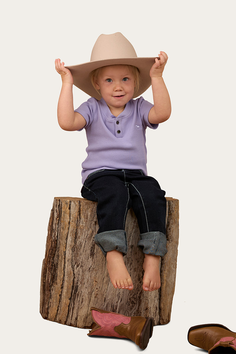 Ringers Western Casey Kids Rib Henley Top
