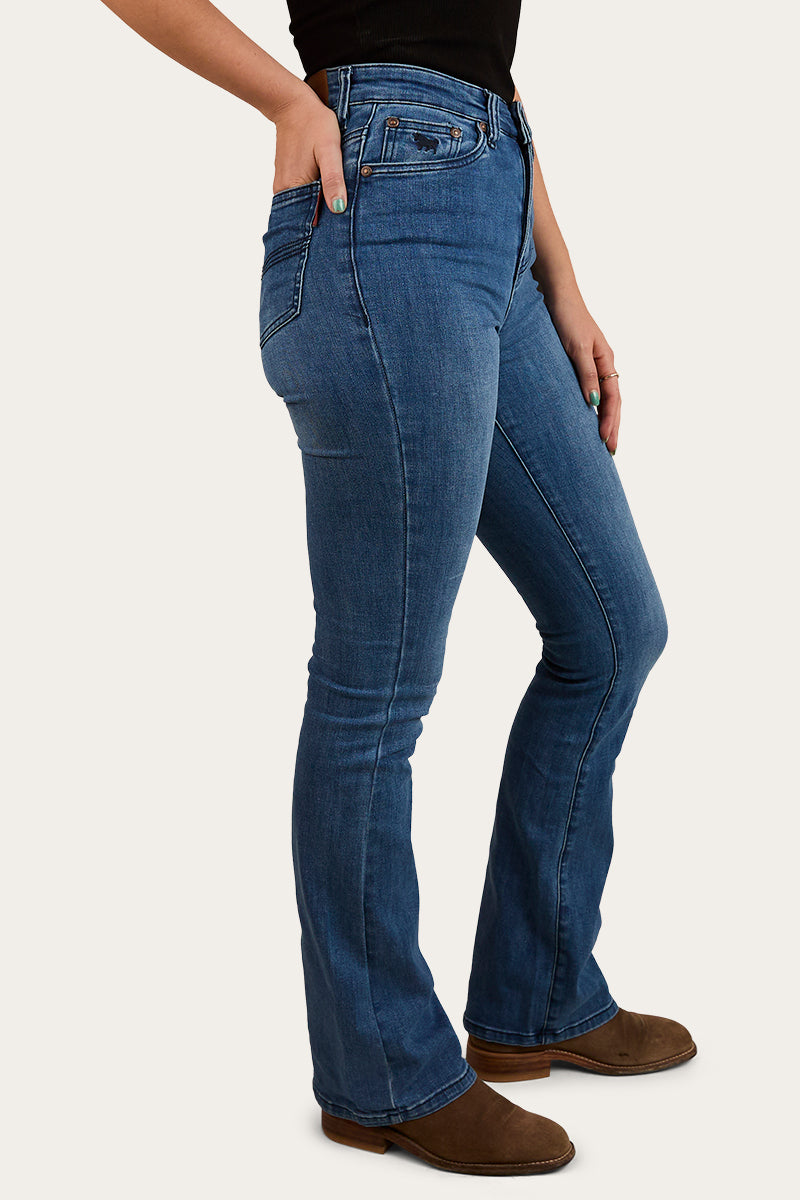 Ringers Western
Penny Womens High-Rise Bootleg Jeans Coolmax - Vintage Blue Wash